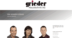 Desktop Screenshot of griederag.ch