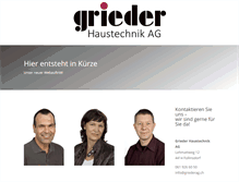 Tablet Screenshot of griederag.ch